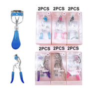 S.HE Makeup Eyelash Curler with Built-in Comb Set – Ergonomic Handle Lash Separator Curler for Long-Lasting Curl