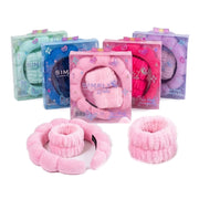 Simply Bella Spa Headband And Wristband 12 Sets (5 Colors)