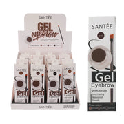 Santée Gel Eyebrow Kit (12-Piece Display) – Waterproof, Long-Lasting Brow Gel with Brush