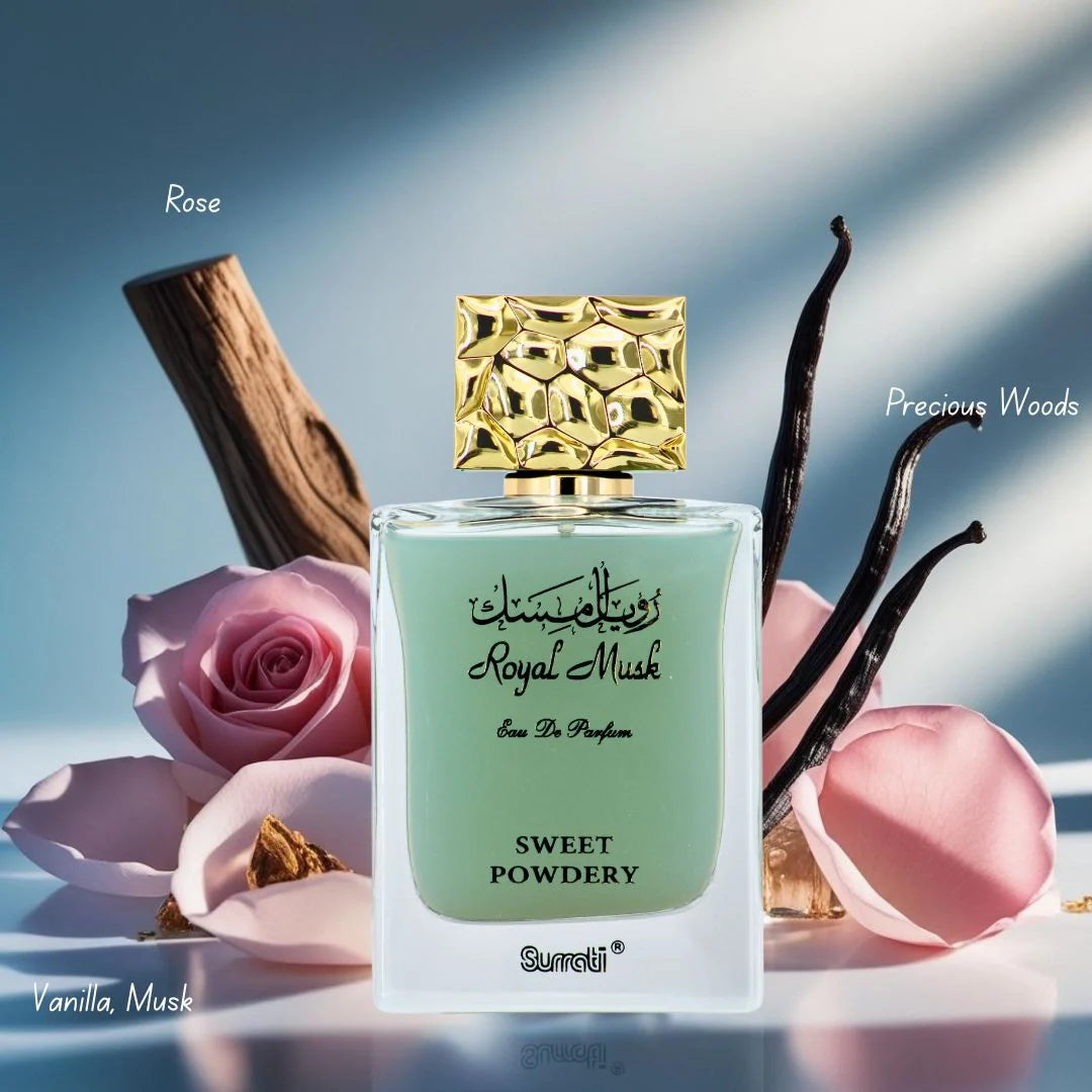 Surrati - Royal Musk Sweet Powdery Eau de Parfum – 100ml (3.4 oz)