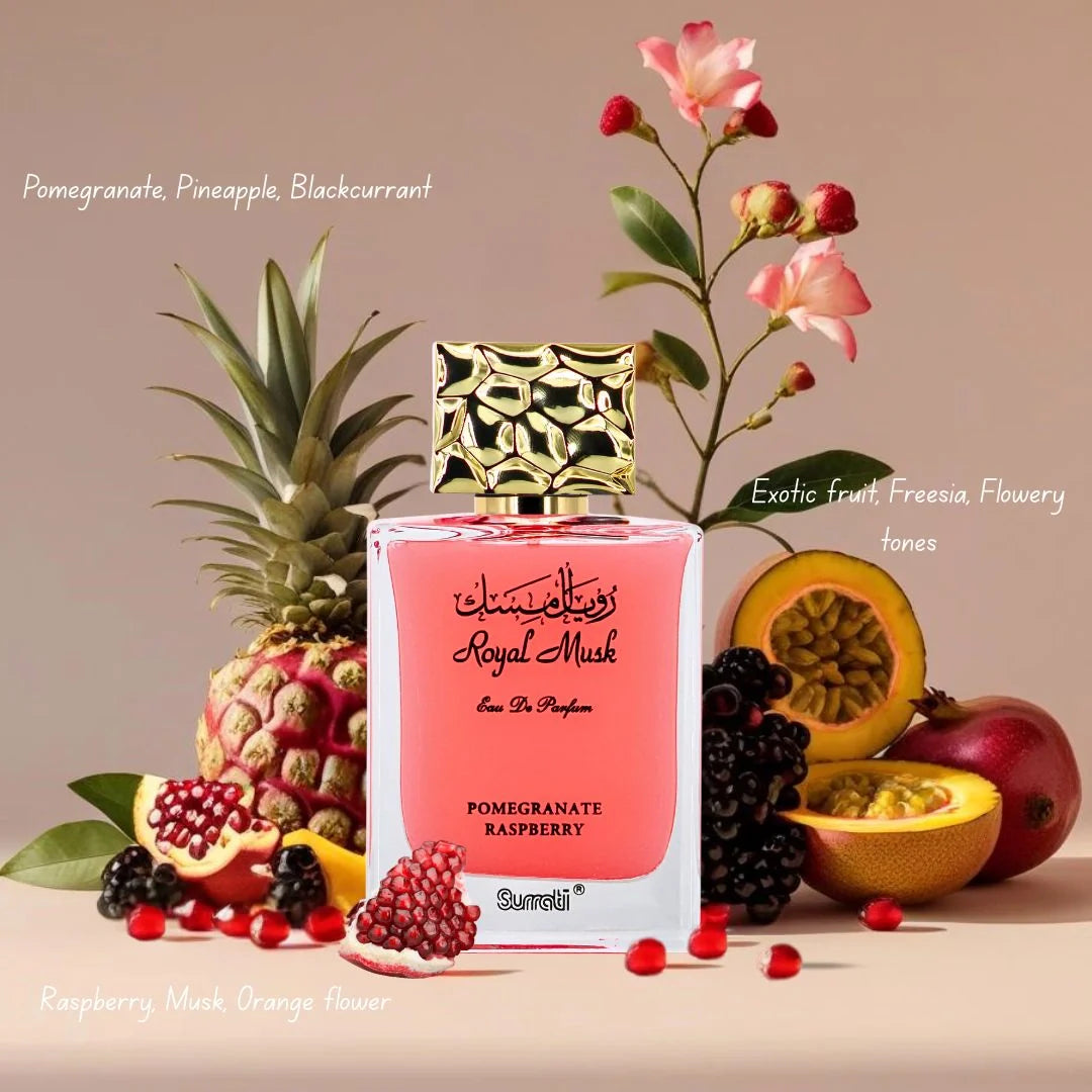 Surrati - Royal Musk Pomegranate Raspberry Eau de Parfum – 100ml (3.4 oz)