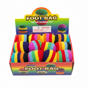 Classic Crochet Foot Bag Hacky Sack Set – Colorful Woven Juggling Balls & Sandbags for Kids, Teens, and Adults – Outdoor Backyard Games & Foot Fitness (1-Piece / Bulk Assorted Colors)