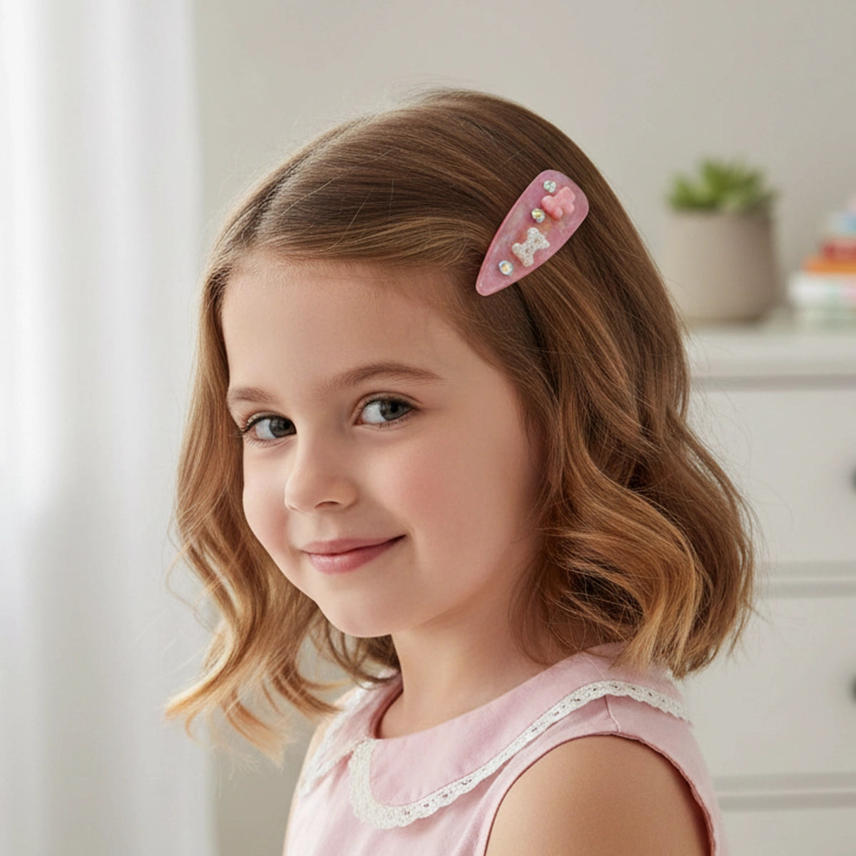 Princess Accessories Iridescent Resin Hair Clips (TK-1043M)