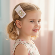 Sparkle & Tweed: Elegant Rhinestone Hair Clip Duo (2pc Set) (TK-1072M)