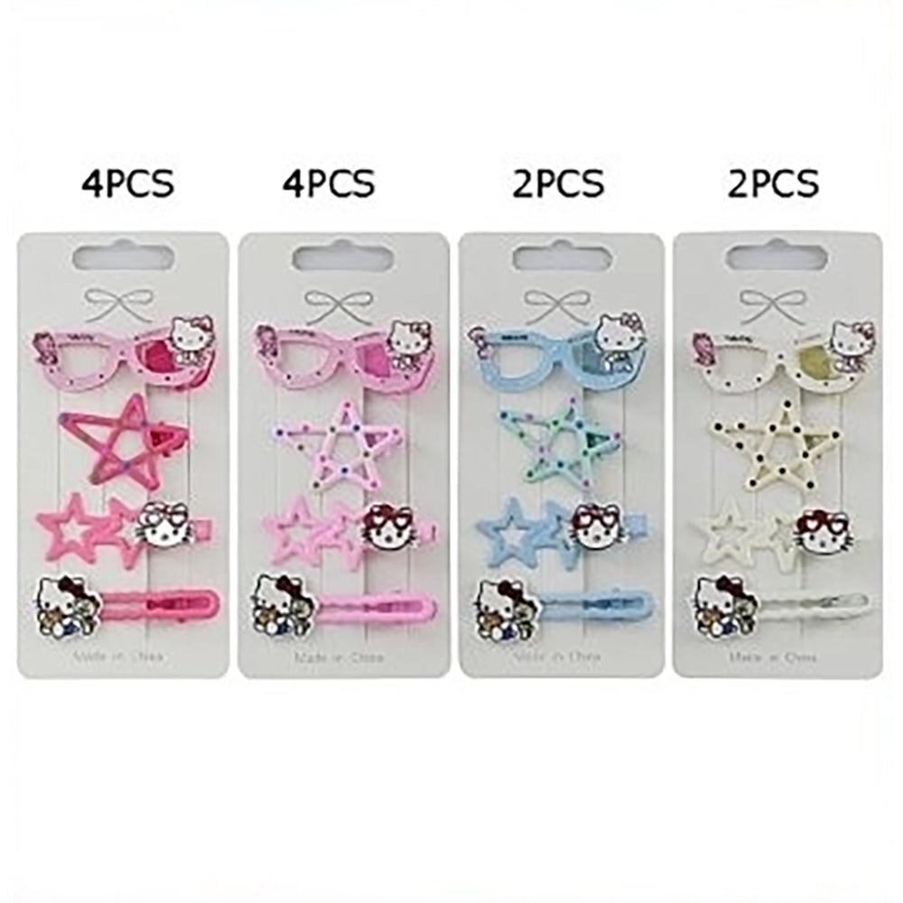 4pc Whimsical Character Hair Clip Set – Cute Decorative Barrettes for Girls and Teens (TK-1109K)