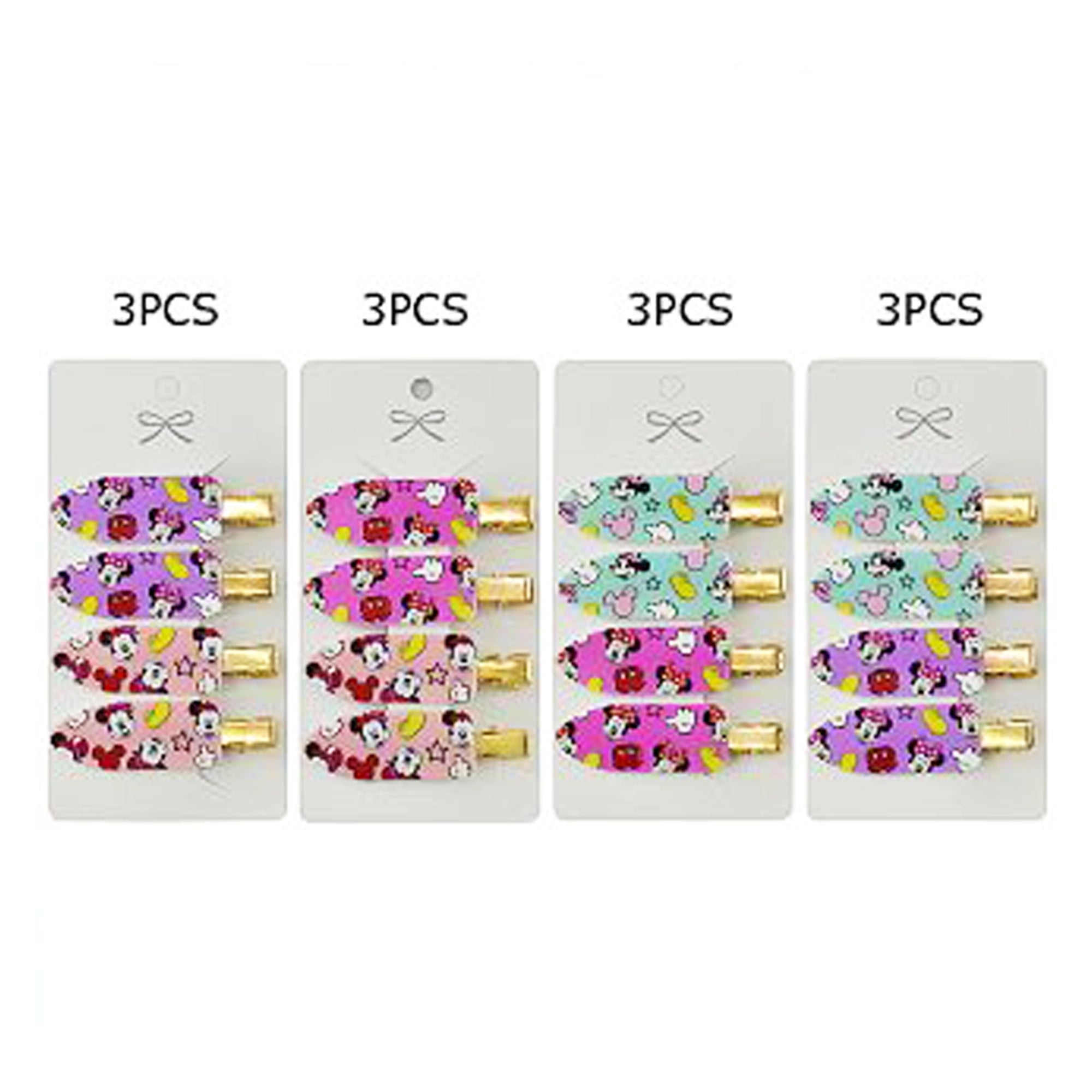 Creaseless Hair Clips for Makeup Application (4-Pack) – 6cm No-Bend Seamless Hair Pins, Flat Alligator Styling Clips (TK-1127M)