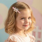 Cartoon Dog Alligator Hair Clips Set – 3-Pack Cute Pink Hair Barrettes for Girls, Teens, and Women, No-Slip Kawaii Hair Accessories, 8cm (TK-1132SN)