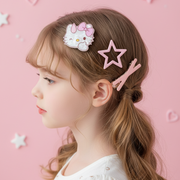 Cute Character Hair Clip Set – 3-Piece Pastel Accessory Bundle for Kids & Teens (TK-1149S)