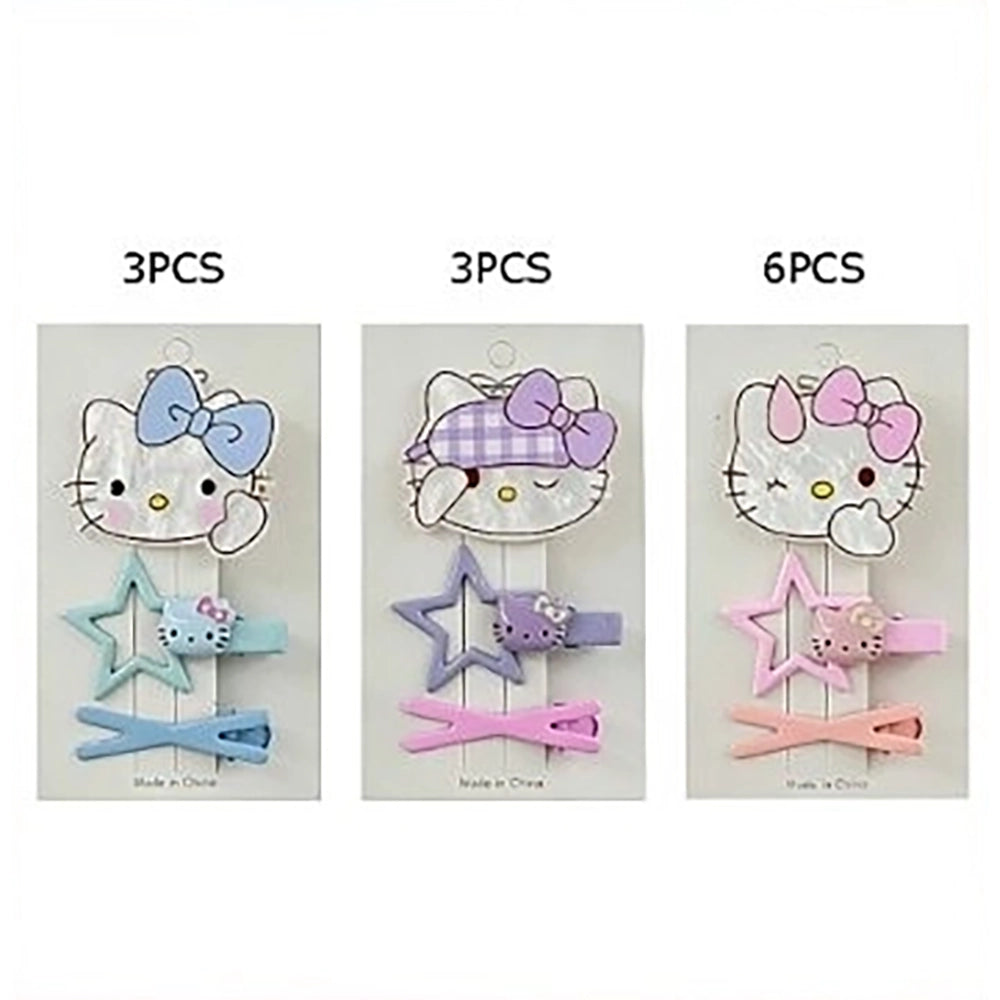 Cute Character Hair Clip Set – 3-Piece Pastel Accessory Bundle for Kids & Teens (TK-1149S)