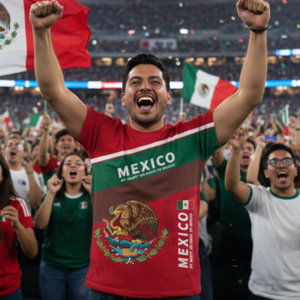 Vibrant Mexico Pride Graphic Tee – "My Heart Belongs to Mexico" | National Team Design Soccer Shirt - Wholesale 6pc Pack (S-XL)