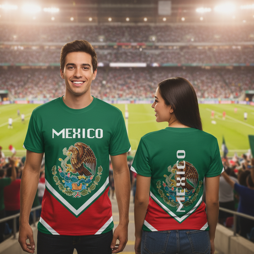 Mexico National Pride Jersey | National Team Design Soccer Shirt - Wholesale 6pc Pack (M-2XL)