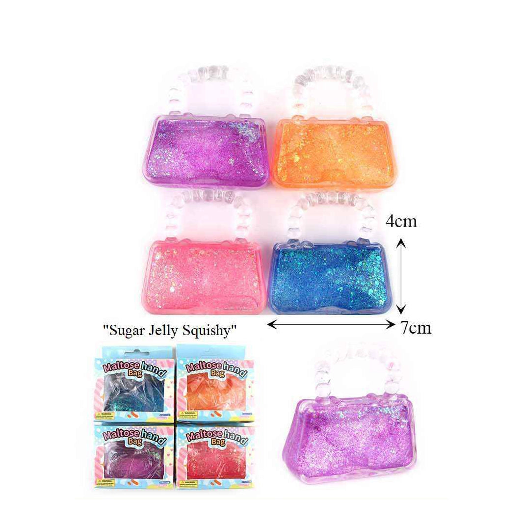 Sugar Jelly Squishy Maltose Hand Bag Glitter Sensory Fidget Toy – 7cm (TY-0026)