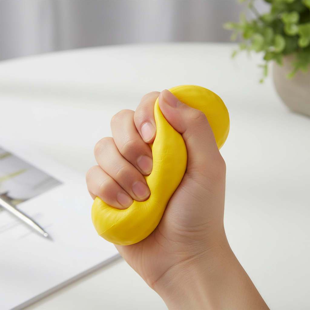 Yellow Cheese Peanut Squishy Toy – Slow Rising Stress Relief Fidget Toy for Kids & Adults, Cute Novelty Squeeze Toy for Anxiety