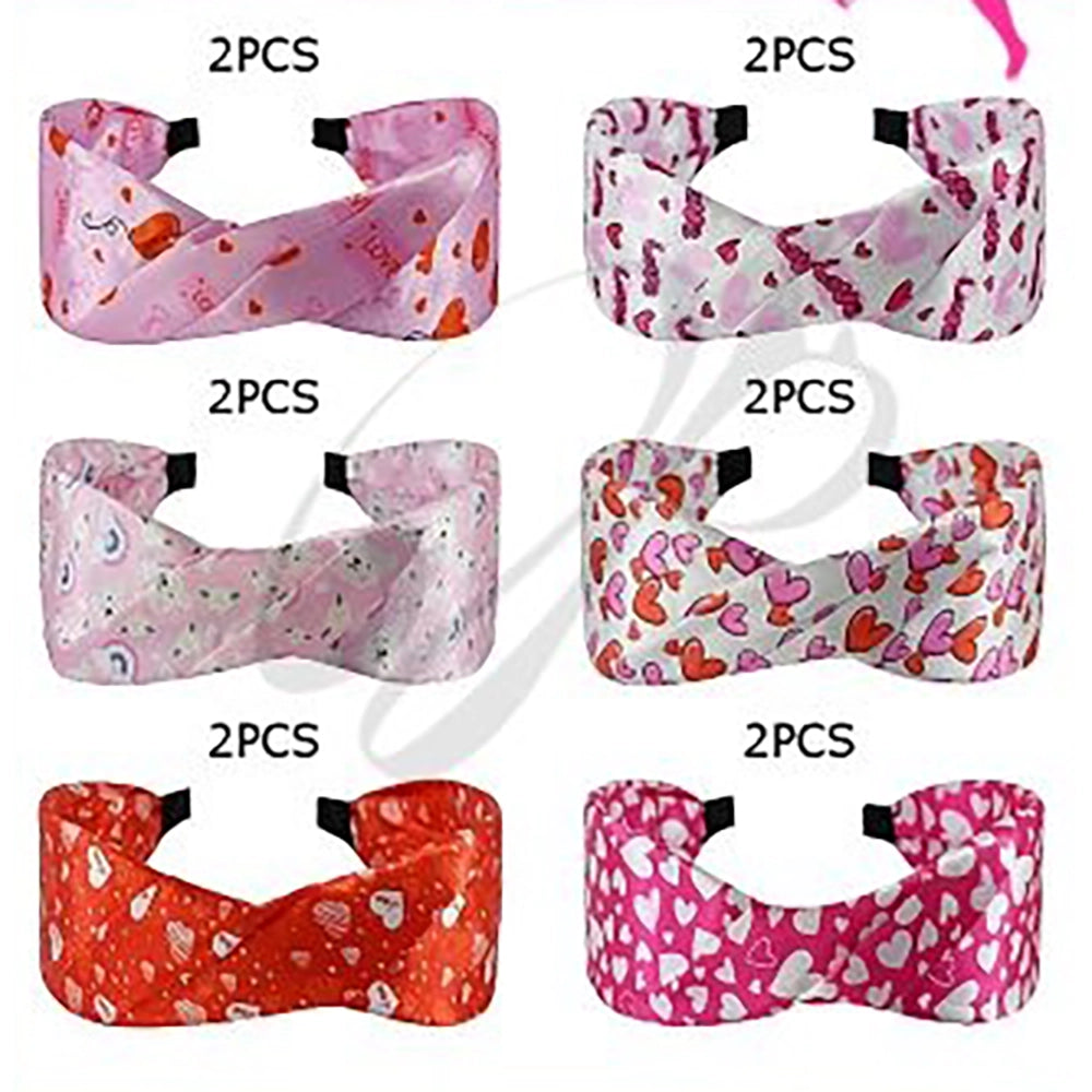 Valentine’s Heart Print Knotted Headband (VHB-8011)