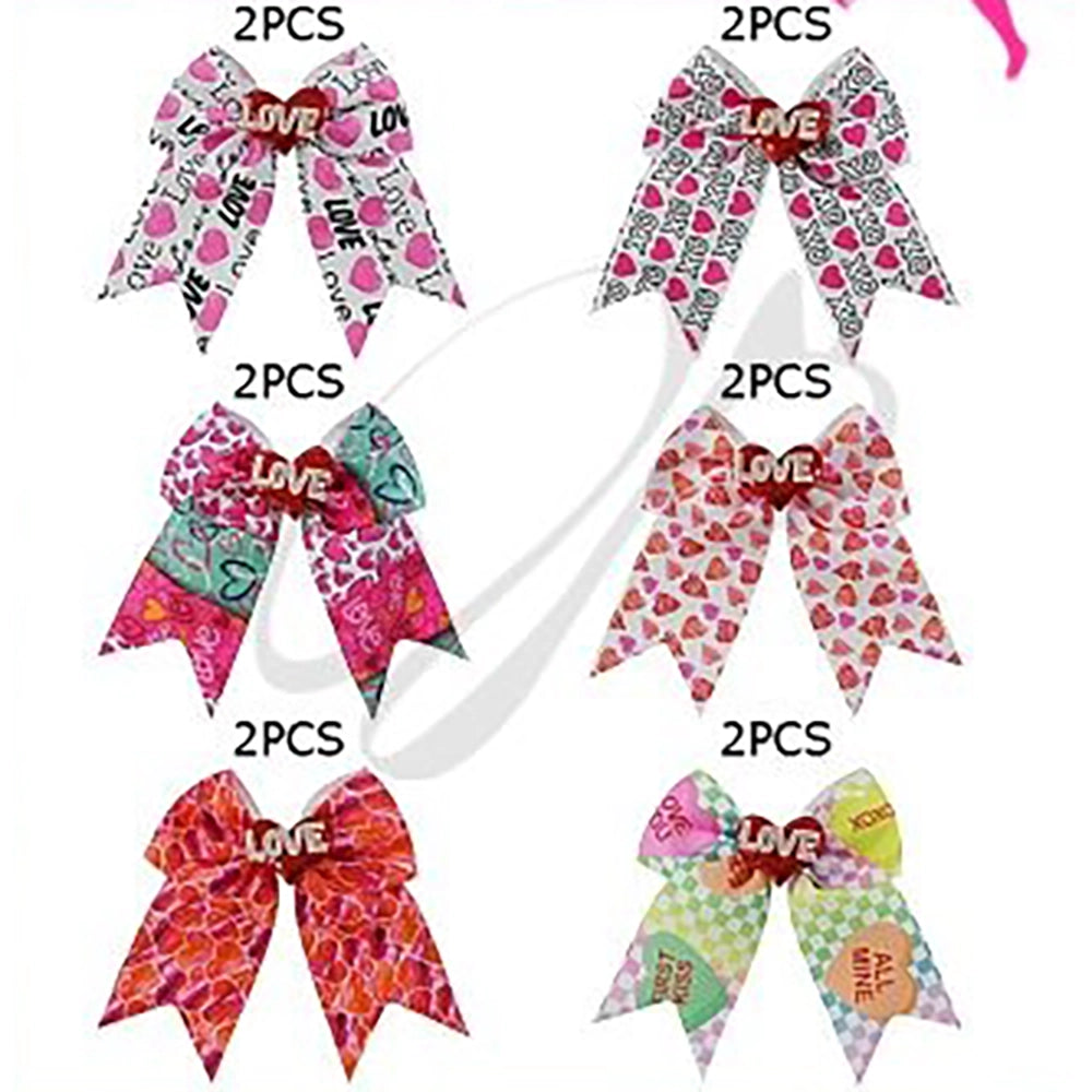 15cm (6-inch) Large Valentine’s Day JoJo-Style Hair Bow (VHC-6020)