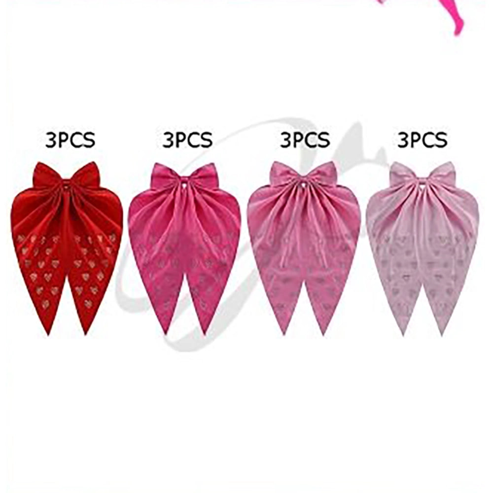 Oversized Rhinestone Heart Hair Bow (VHC-6032)