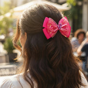 Classic Oversized Velvet Bow - Deep Crimson (VHD-6212)