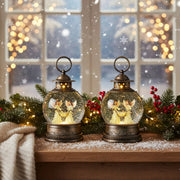 2pc/Box Celestial Angels Lighted Musical Snow Water Lanterns