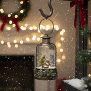 2pc/Box Lighted Nativity Water Lantern: Holy Family Glitter Snow Globe