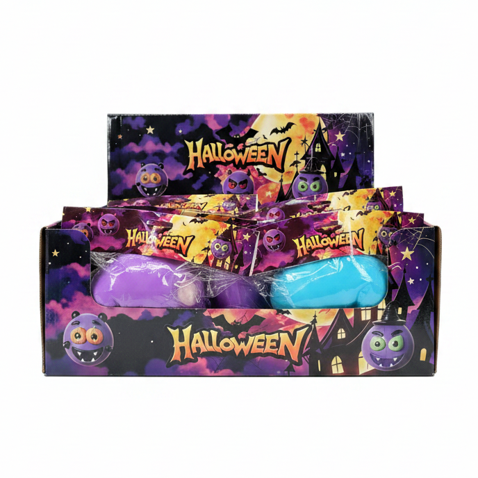 Halloween Monster Squishy Ball Toy – Assorted Spooky Character Stress Relief Fidget Toy