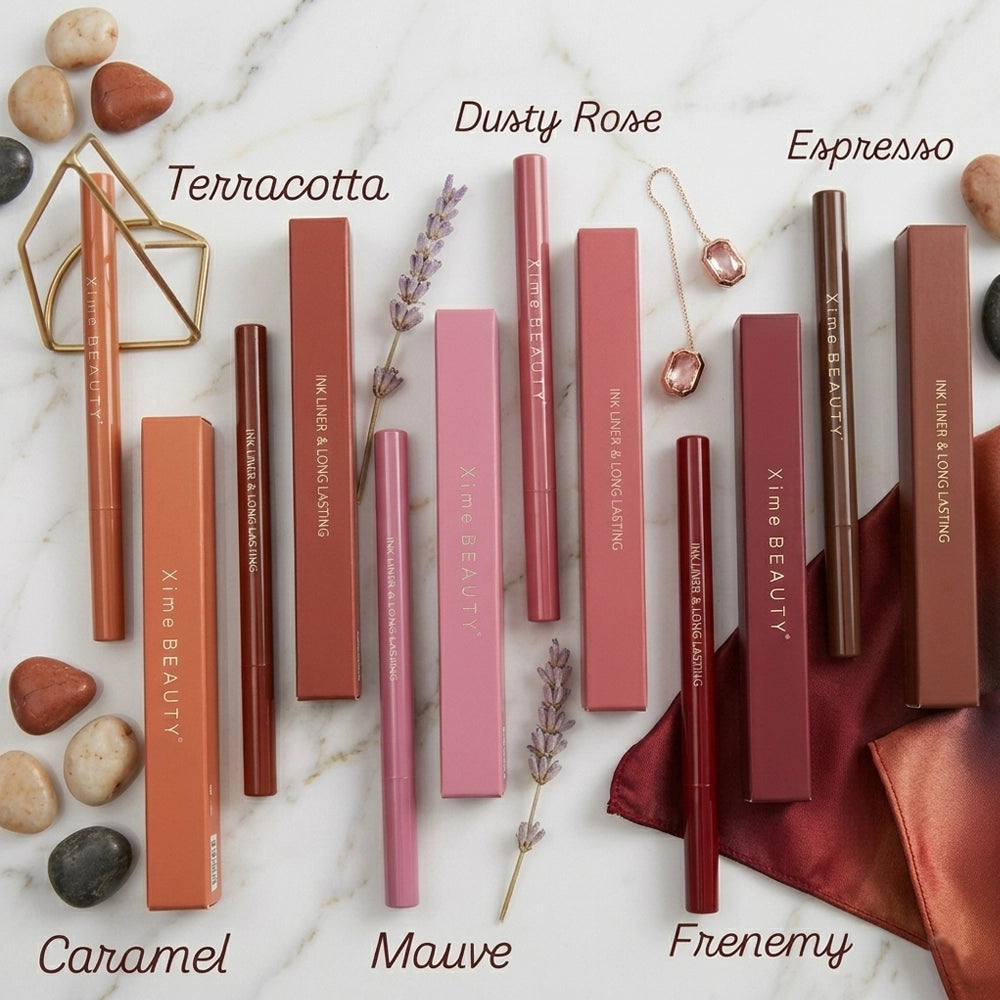 Xime Beauty Dual-Sided Ink Lip Liner - Smudge-Proof & Ultra-Pigmented