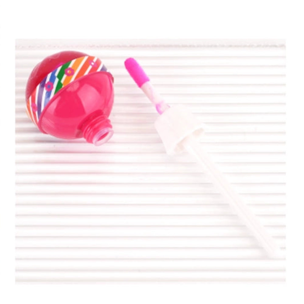 Sweet & Shine: Lollipop-Shaped Strawberry Lip Gloss – Vegan & Kid-Safe (XP218)