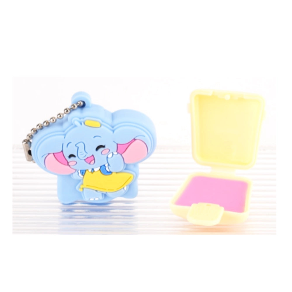 Cute Girl Elephant Lip Gloss – Bubblegum Scented, Vegan & Kid-Safe Balm (1.5g) (XP299)