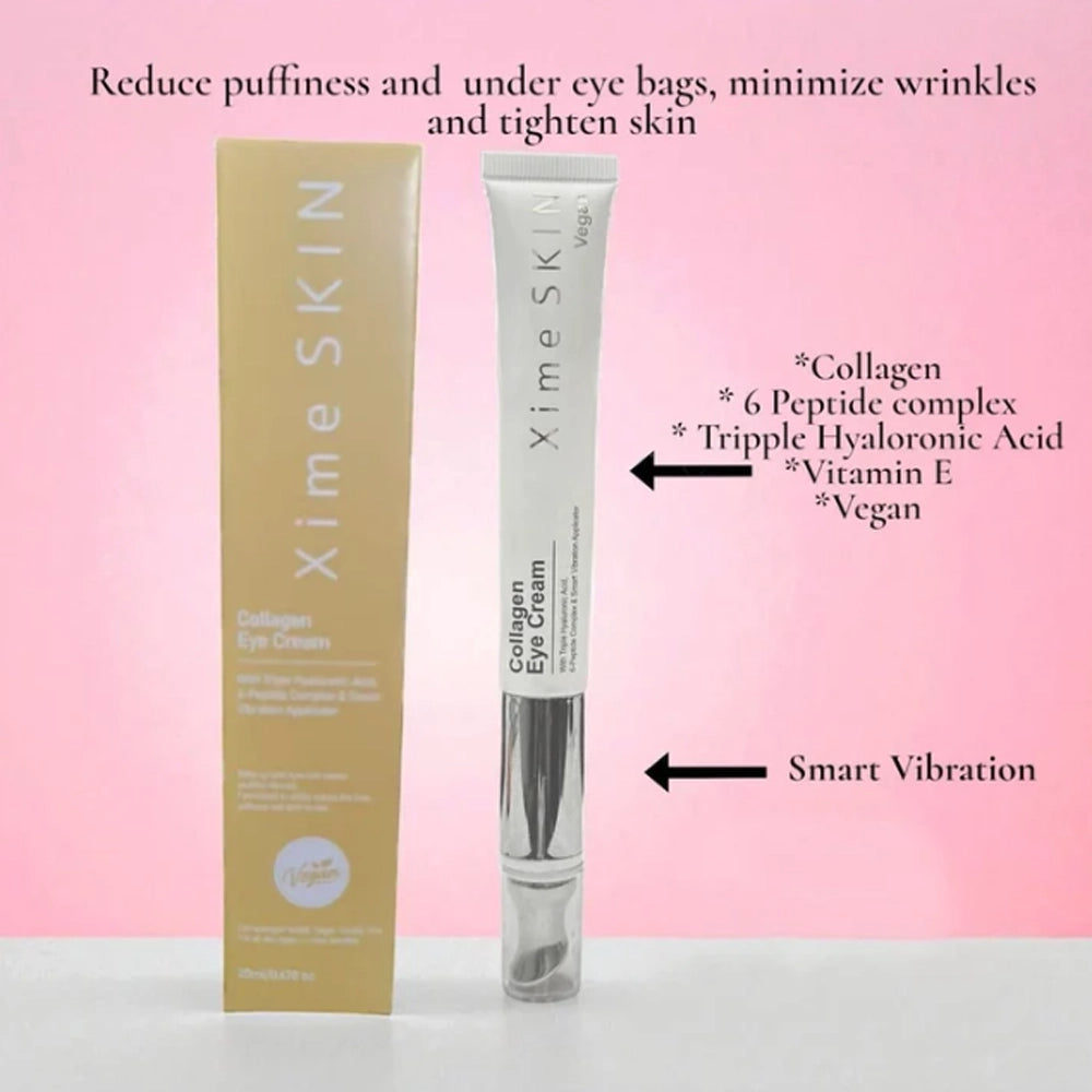Xime Beauty - Collagen Eye Cream with Smart Vibration Applicator