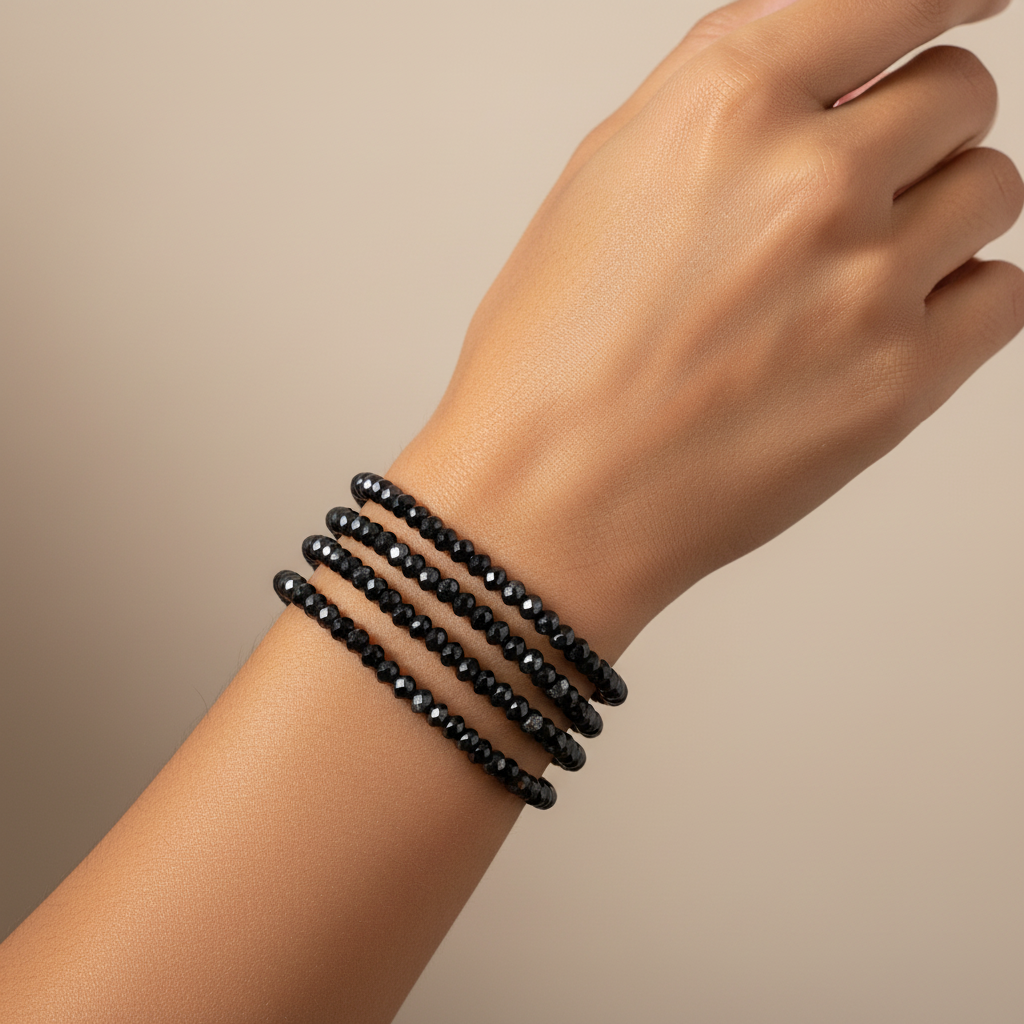 Sparkling 4MM Crystal Bead Stretch Bracelets | Elegant Fashion Jewelry (YBT-4962HM)