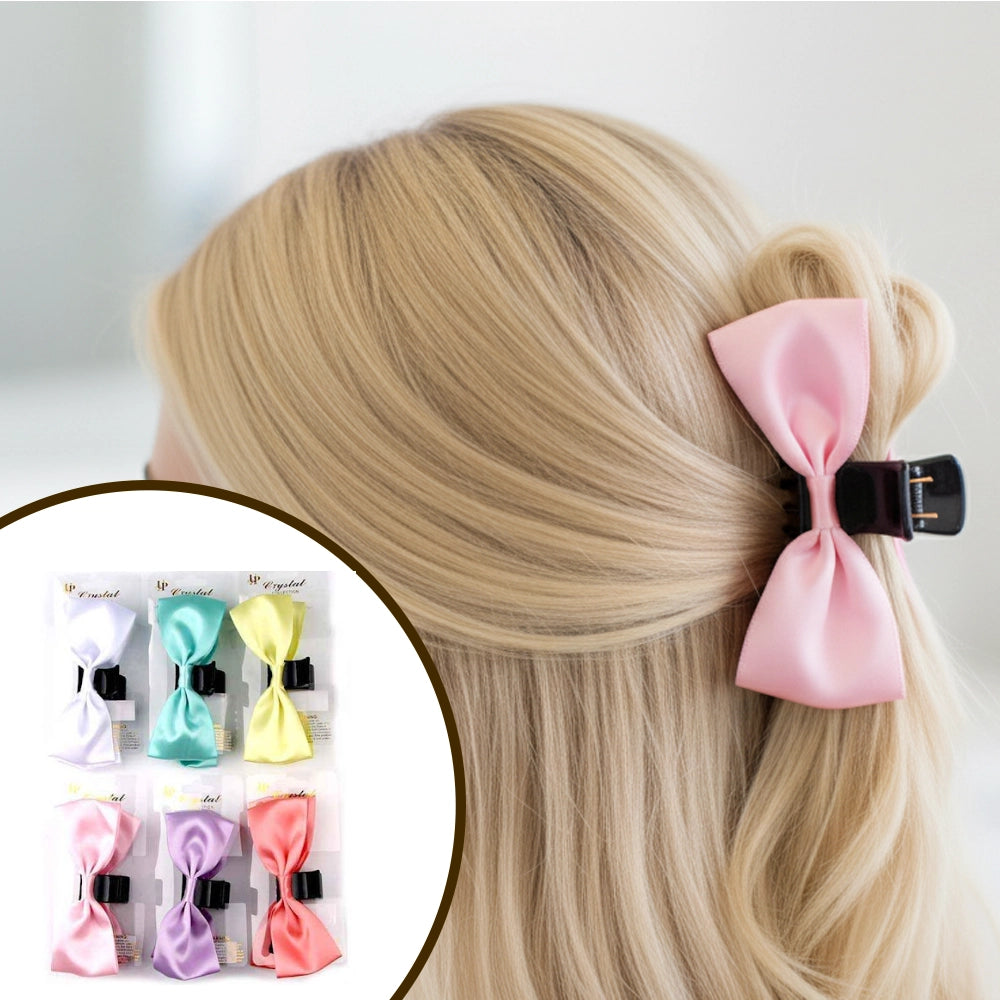 Bow Hair Claw Clip - 12cm Large Claw