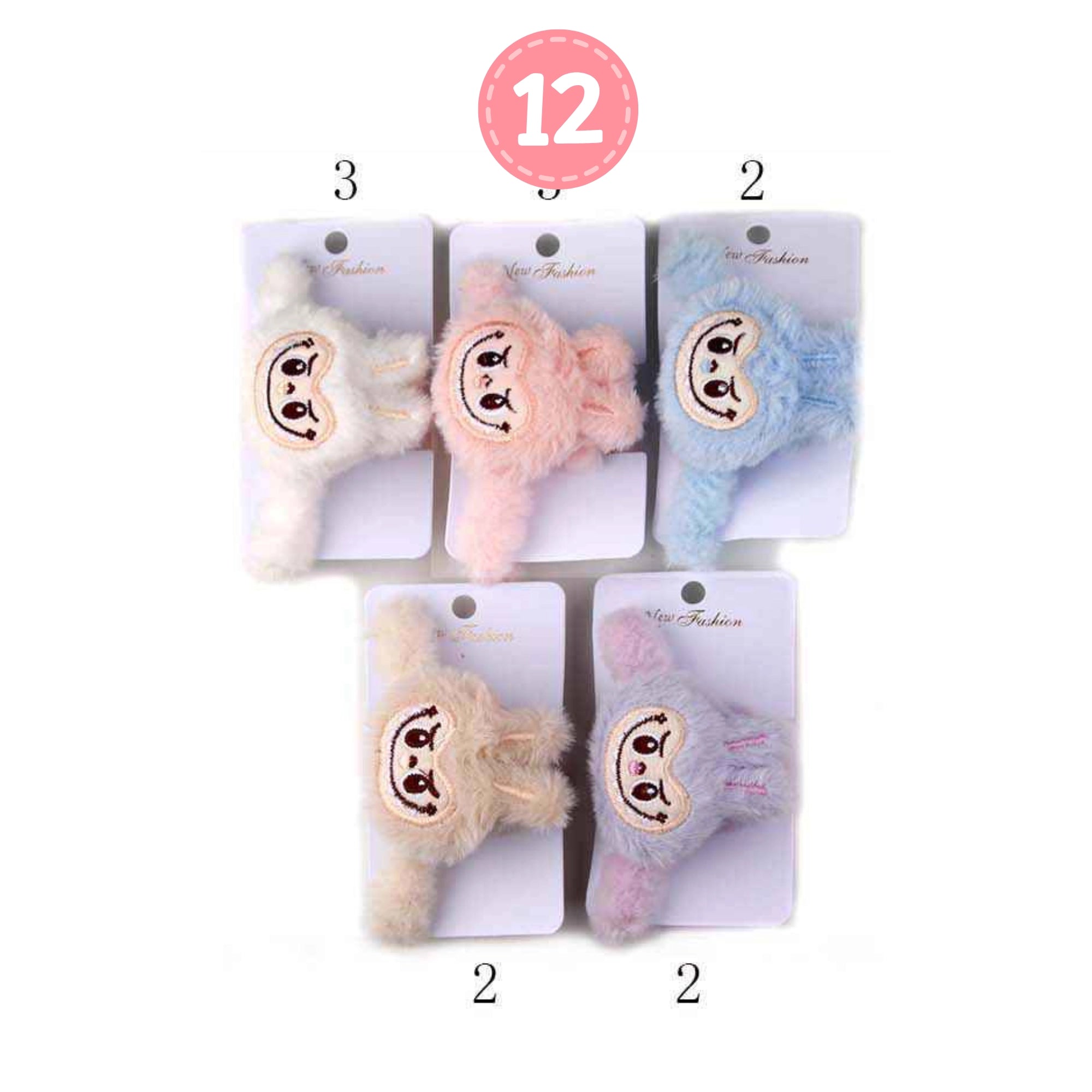 Fuzzy Blue Monster Hair Claw | Plush Kawaii Statement Clip