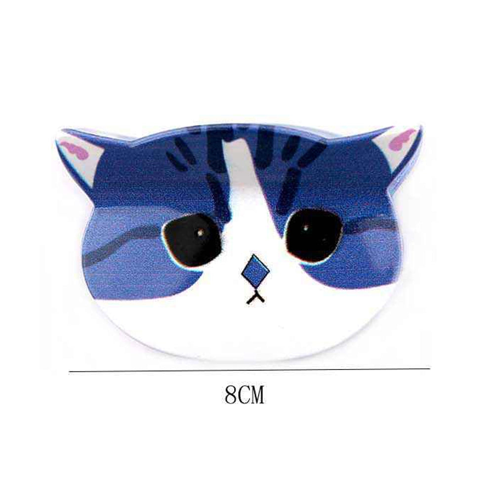 Whimsical 8cm Cat Face Hair Claw Clip Set – 12pc Multi-Color Kitty Accessories (YCP-3822)