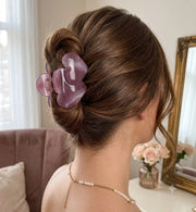 Heart-Shaped Acrylic Hair Claw Clips (YCP-3943)