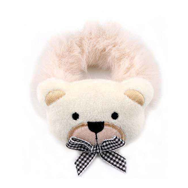 Adorable Teddy Bear Plush Hair Ties - Crystal Collection
