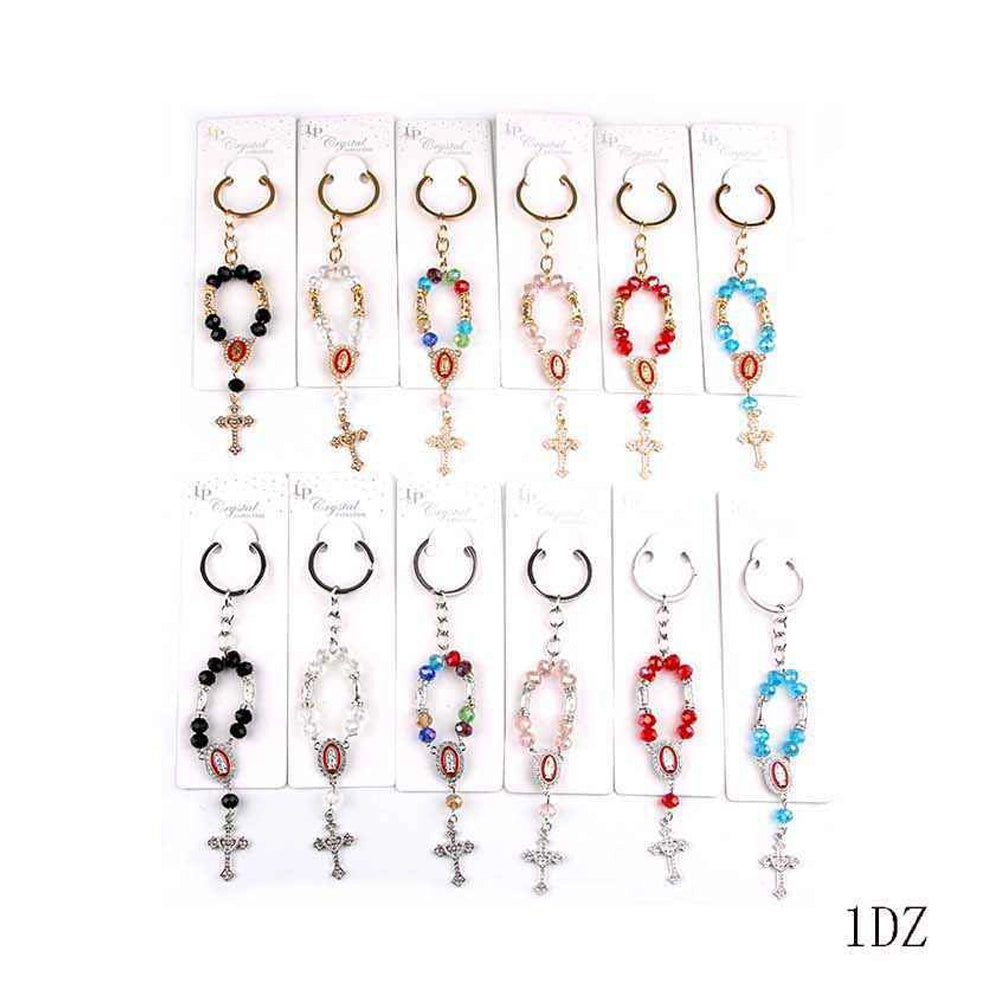 Carry Blessings Wherever You Go with the Ultimate Pocket Rosary Keychain (YNV-1654)