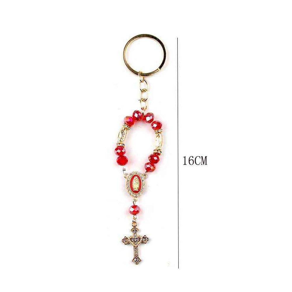 Carry Blessings Wherever You Go with the Ultimate Pocket Rosary Keychain (YNV-1654)
