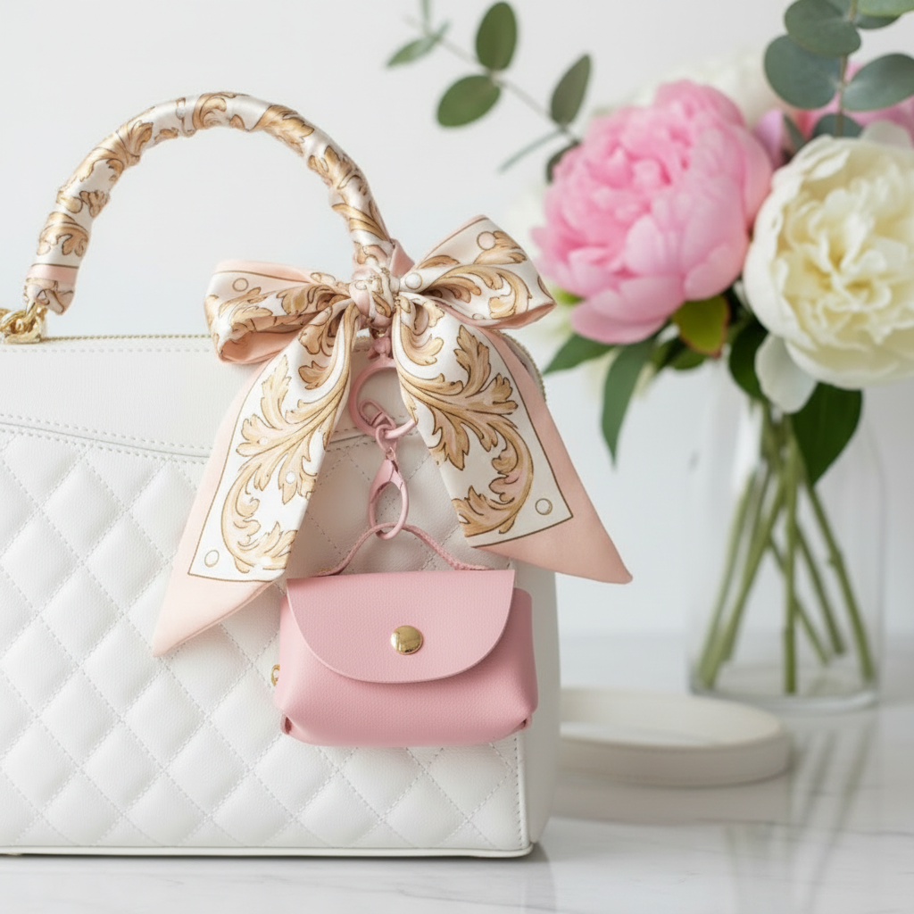 Mini PU Leather Purse Keychain - Cute Bag Charm & Coin Pouch (12-Piece Wholesale Set) (YNV-1660P)