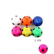 12-Piece Mini Soccer Ball Fidget Spinners (3.5cm) – Colorful Clicker Finger Gyro Sensory Toys for Stress Relief, Kids Party Favors, Goodie Bag Fillers (YNV-1809)