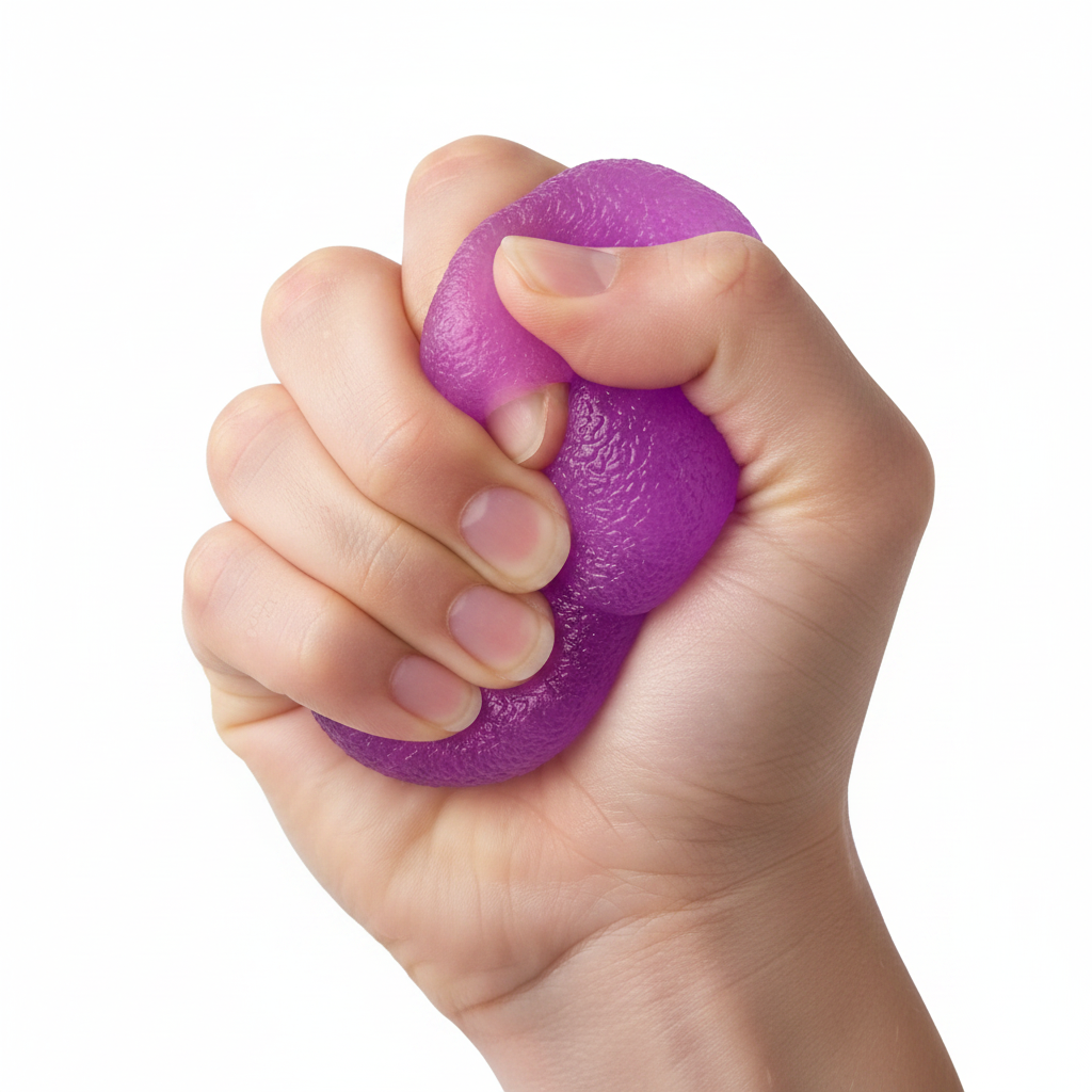 Crystal Squish Stretch Ball – Textured Sensory Fidget Toy, Stress Relieving Squeeze Balls for Kids & Adults, Colorful Party Favors (YY-511)