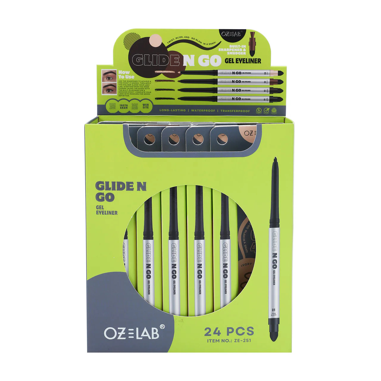 OZE LAB - Glide N Go Gel Eyeliner