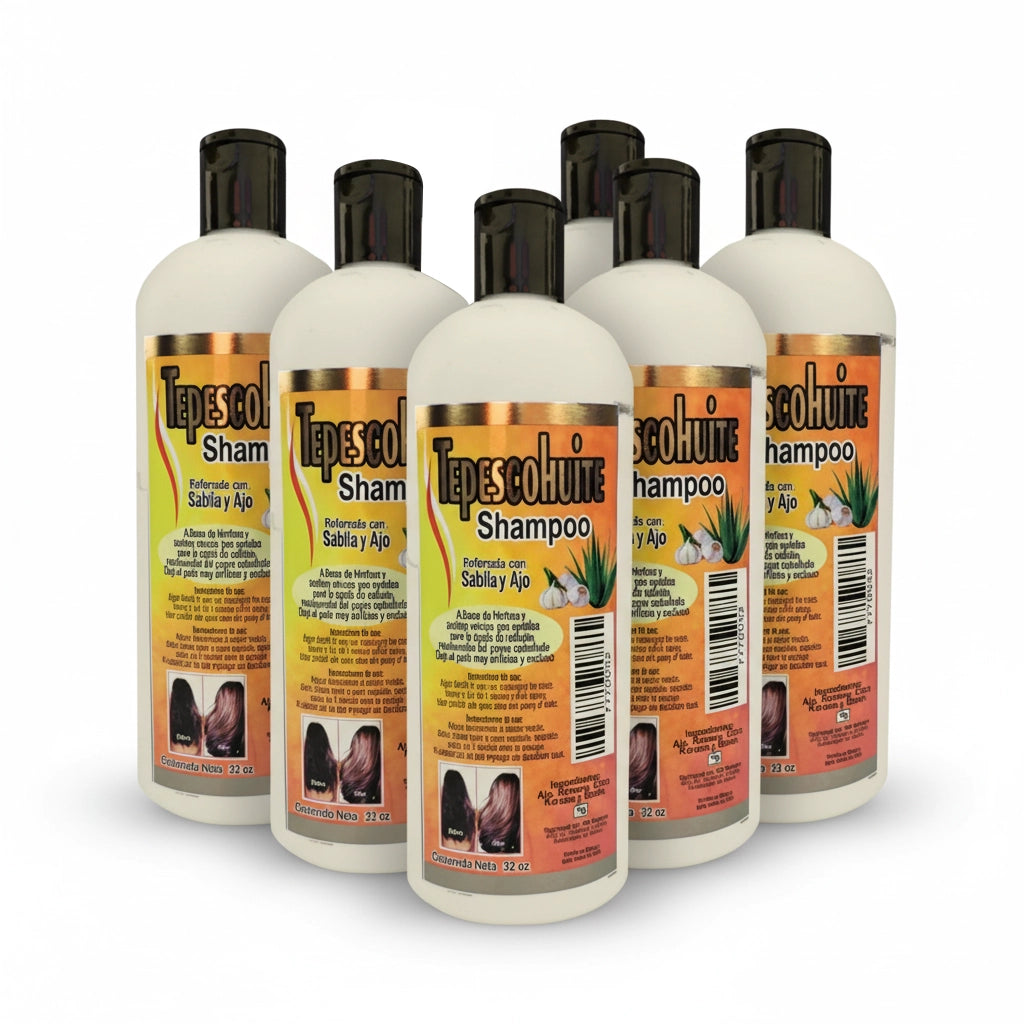 Shampoo - Tepescohuite Reforzado Con Ajo Y Sabila