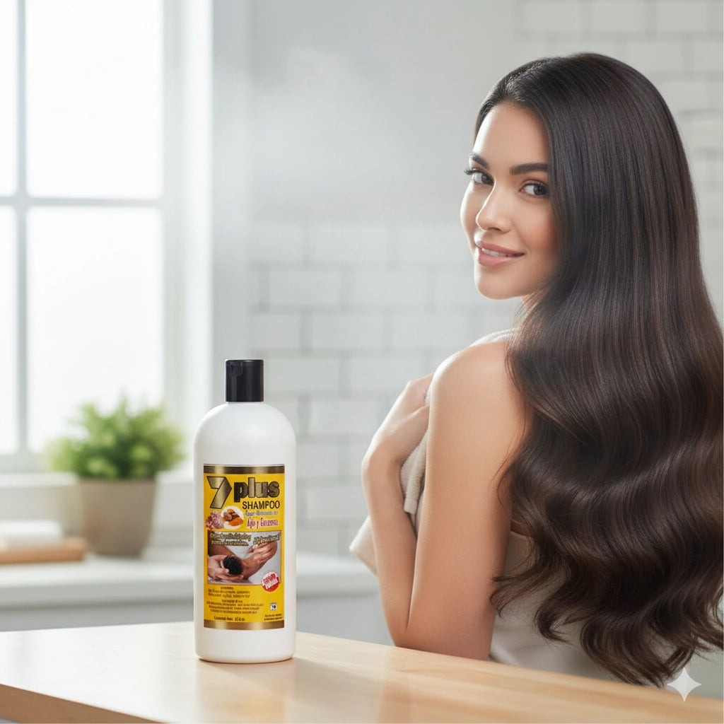 Shampoo - 7 Plus Super Reforzado Con Ajo Y Curcuma