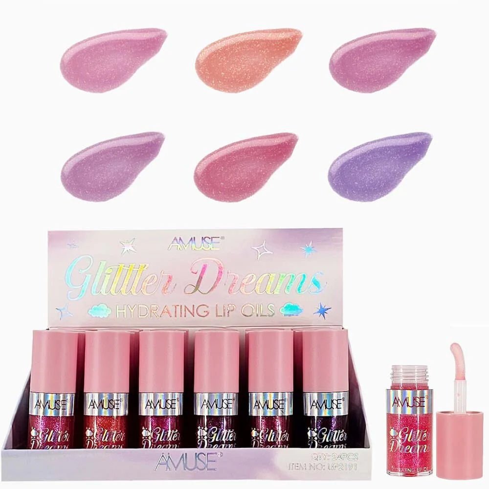 Amuse - Glitter Dream Hydrating Lip Oils - TRUECOLOR WHOLESALE
