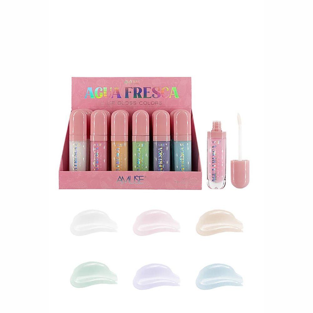 Amuse - Agua Fresca 6 Lip Gloss Colors - TRUECOLOR WHOLESALE