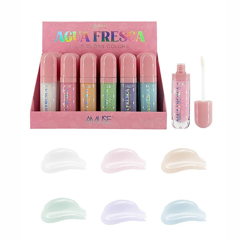 Amuse - Agua Fresca 6 Lip Gloss Colors - TRUECOLOR WHOLESALE