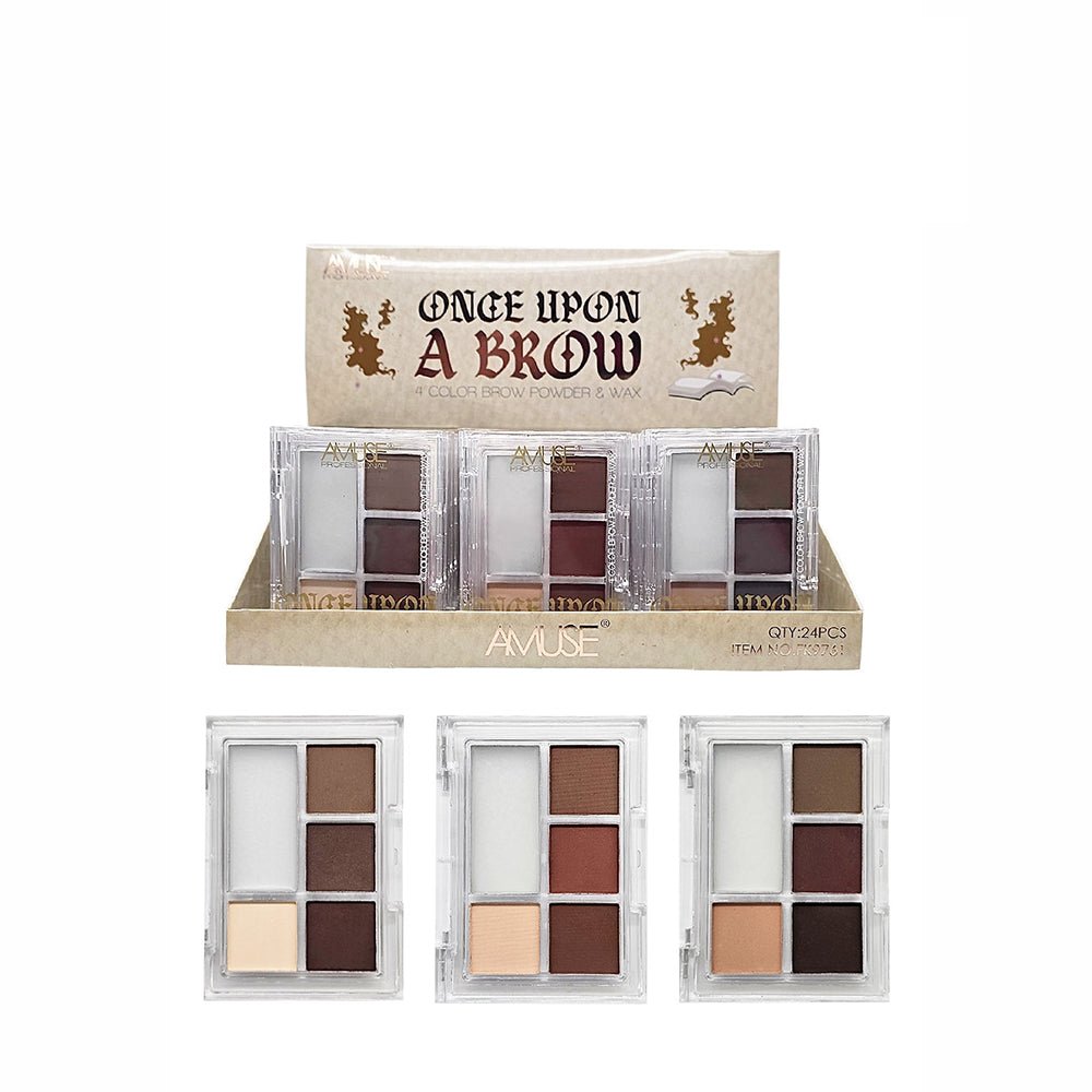 Amuse - Once Upon A Brow 4 Color Brow Powder & Wax - TRUECOLOR WHOLESALE