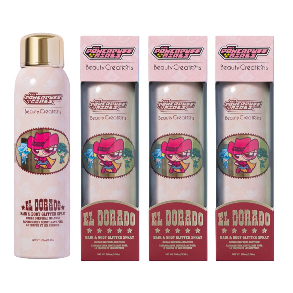 Beauty Creation - Powerpuff Girls Cowgirl Cuties 'Gold Dust' Hair & Body Glitter Spray - TRUECOLOR WHOLESALE