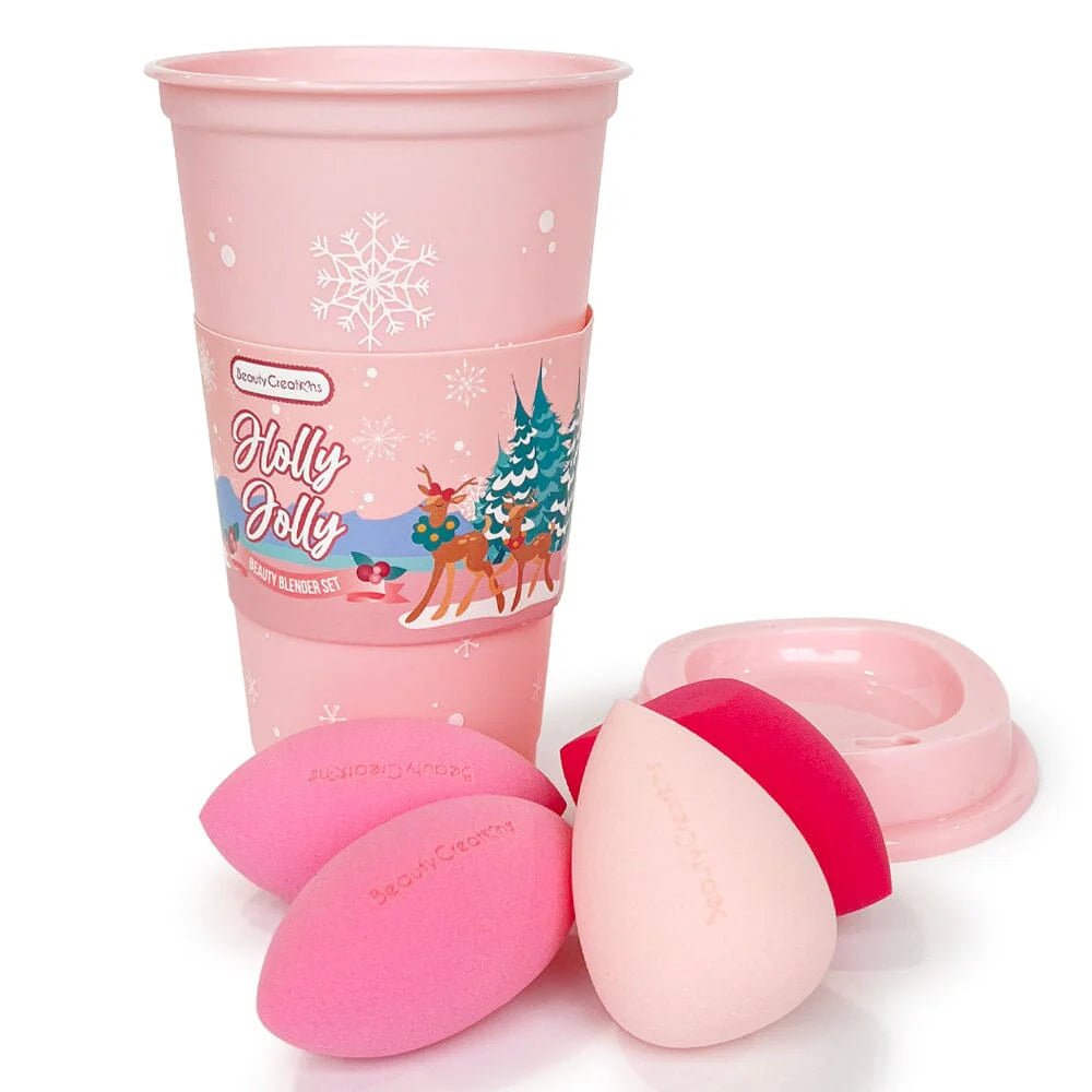 Beauty Creations - Reindeer Christmas Holly Jolly Beauty Blender Cup - TRUECOLOR WHOLESALE