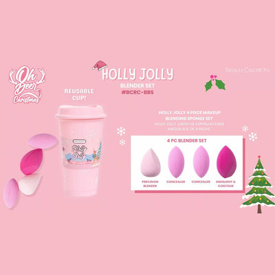 Beauty Creations - Reindeer Christmas Holly Jolly Beauty Blender Cup - TRUECOLOR WHOLESALE