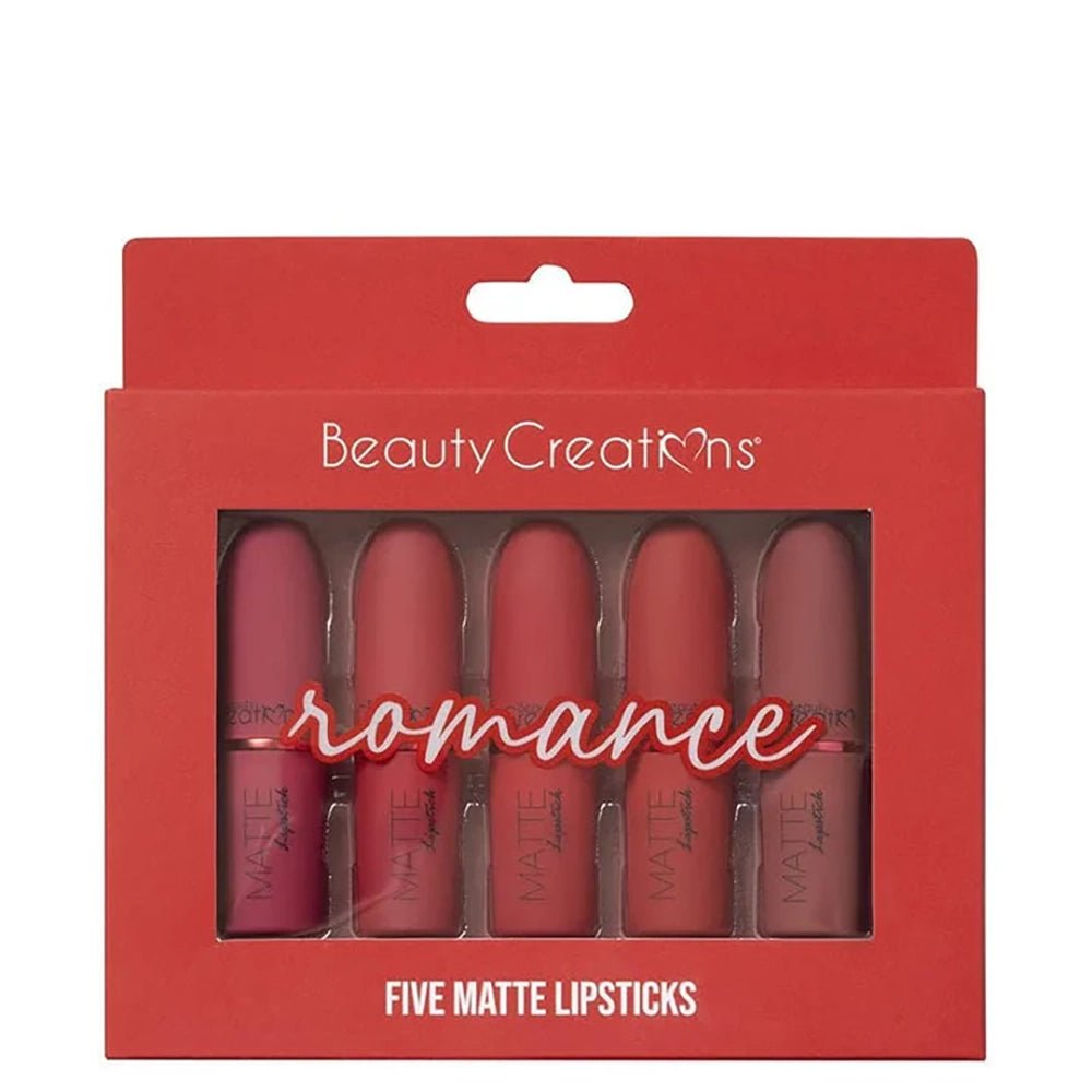 Beauty Creation - Romance Five Piece Matte Lipstick Set - TRUECOLOR WHOLESALE